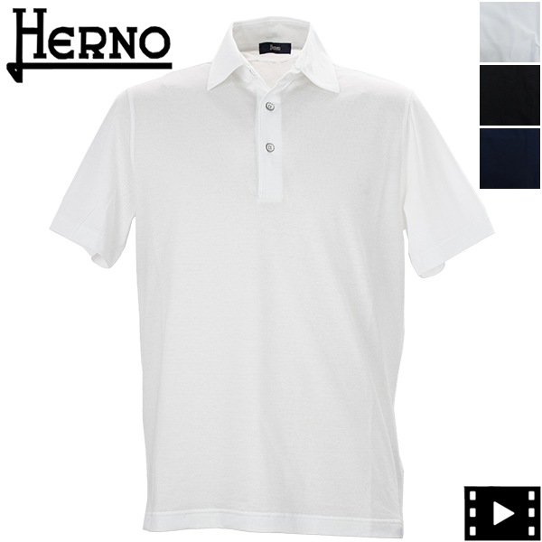 ポロシャツ HERNO JPL00115U52005 Shirts T-shirts And Polos Black Men's T-shirt & Polo | Herno