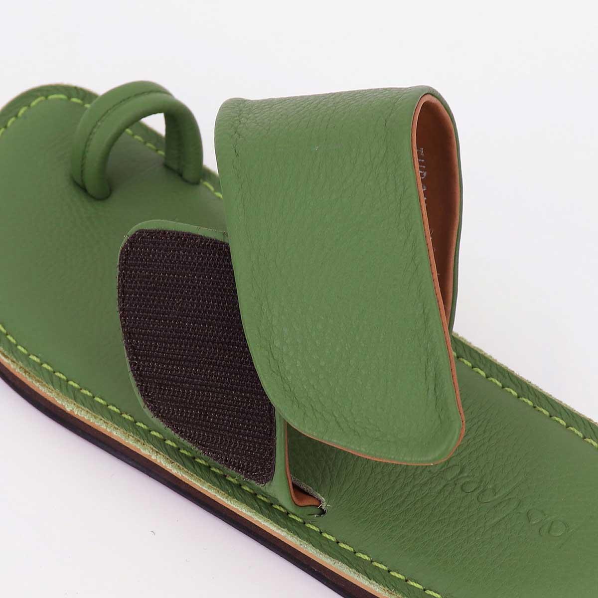 【セール 半額以下】ポルペッタ サンダル メンズ グレインレザー サンダル POLPETTA TUBO NUDA-G GREEN （グリーン） 【返品交換不可】