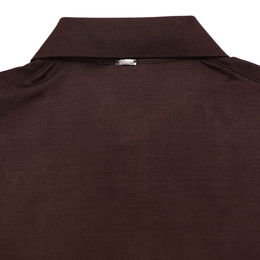 ヘルノ ポロシャツ メンズ コットン 半袖 ニットライクジャージー