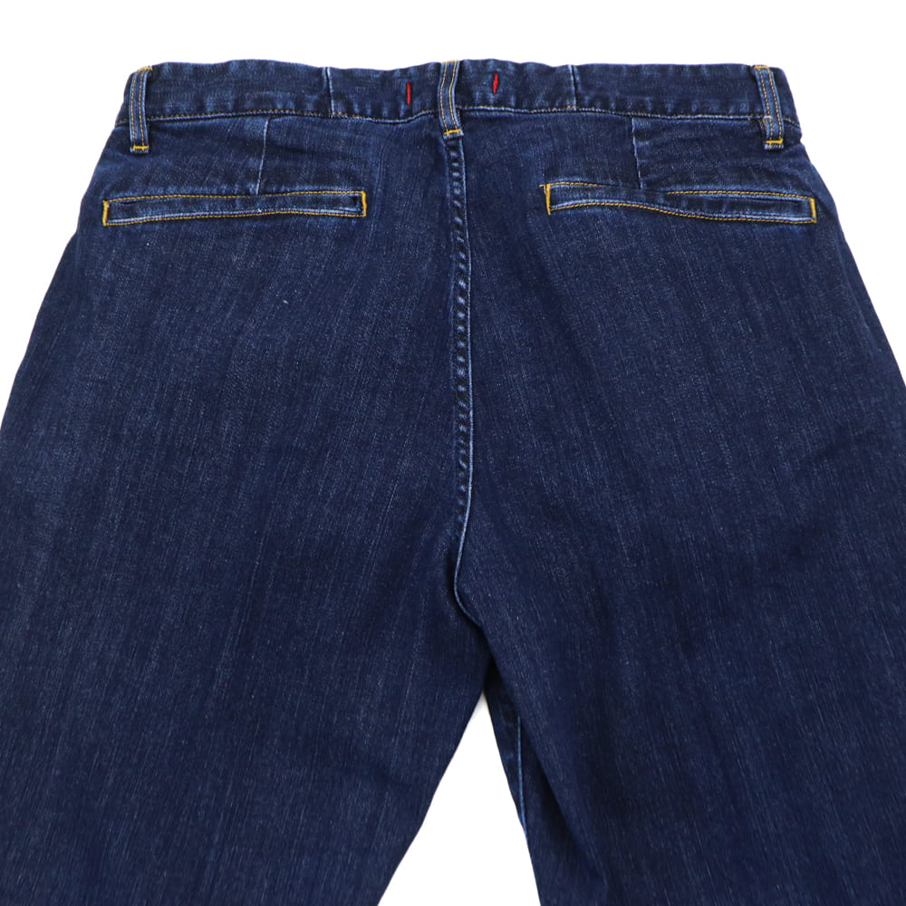 レッドカード トーキョー デニム メンズ ストレッチ 1プリーツ デニムスラックス デニスラ スラック RED CARD TOKYO SLACK RED Dark Used 春夏新作