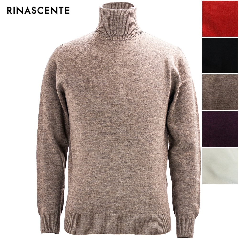 リナシェンテ セーター メンズ キャッシュウール タートルネック