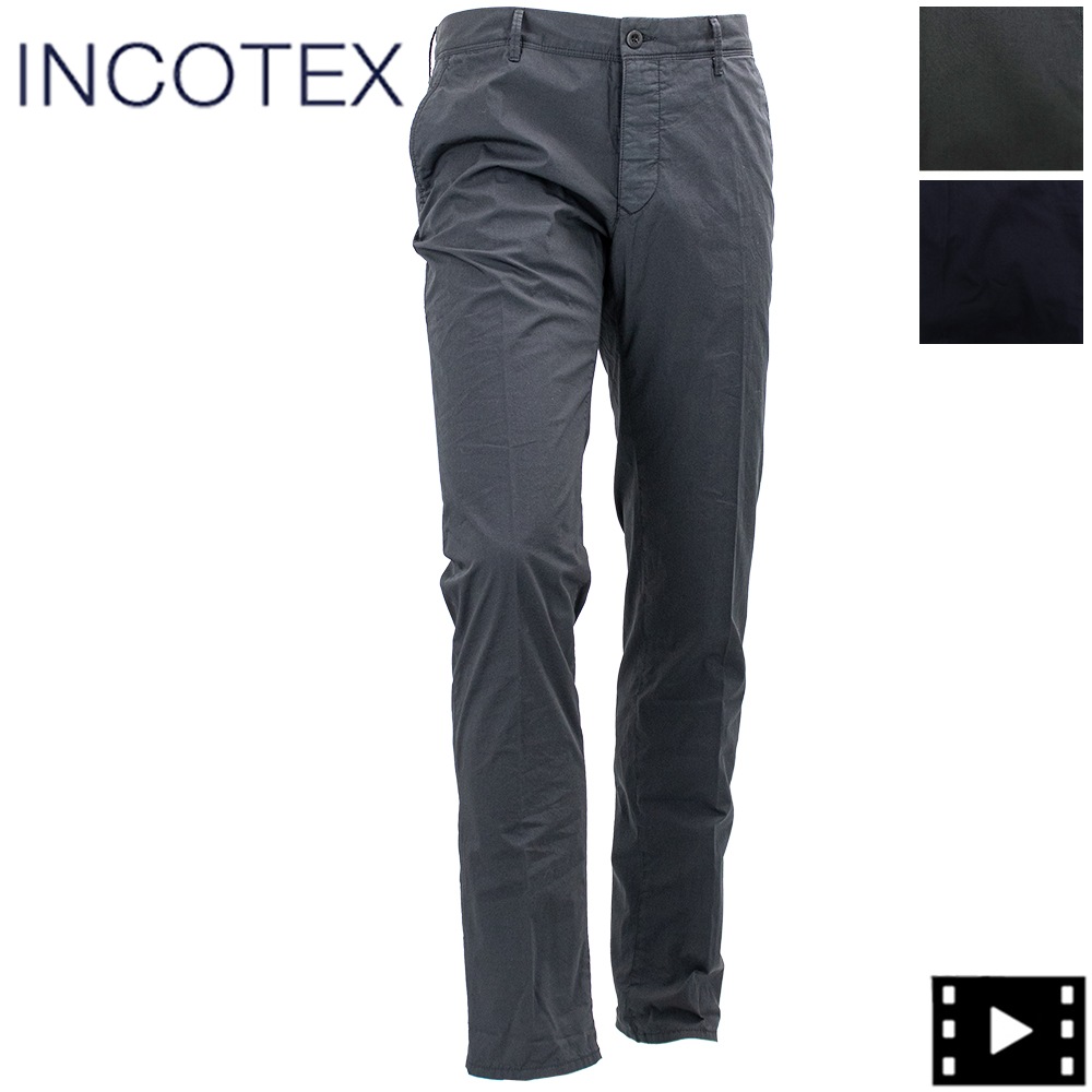 インコテックス パンツ メンズ ストレッチコットン スリムフィット