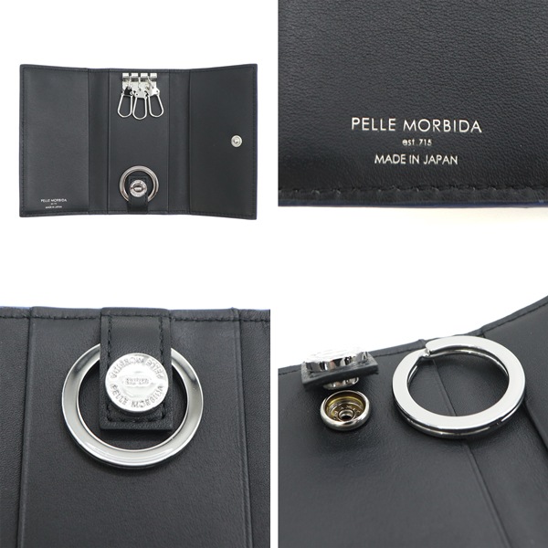 ペッレモルビダ キーケース バルカ グレインレザー 3つ折りキーケース PELLE MORBIDA BARCA PMO-BA617 PMO 