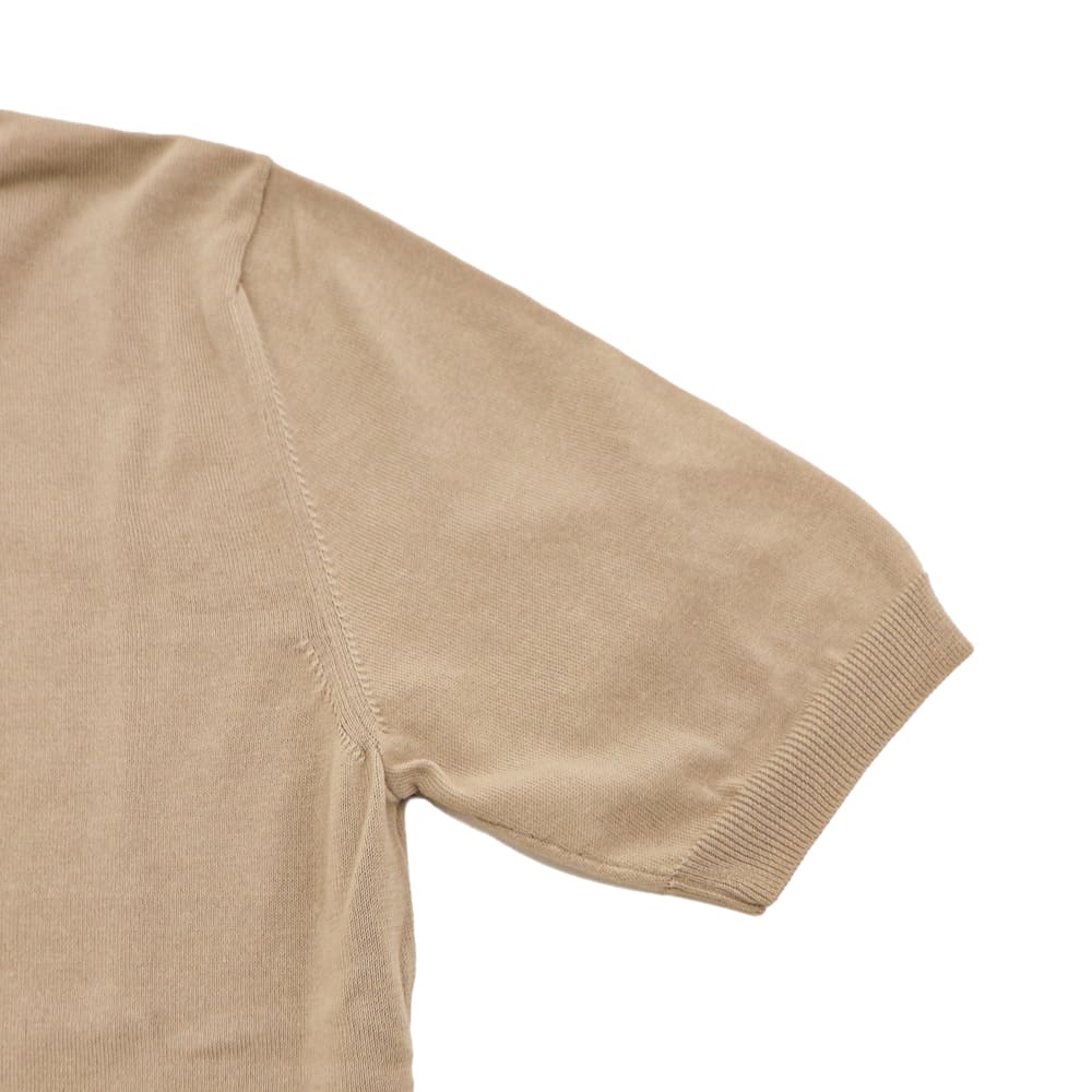 ザノーネ Ｔシャツ メンズ ハイゲージ コットンクレープ レギュラーフィット モックネック 半袖 ニットＴシャツ ZANONE LUPETTO MC 810148 ZAN ZY318 春夏新作