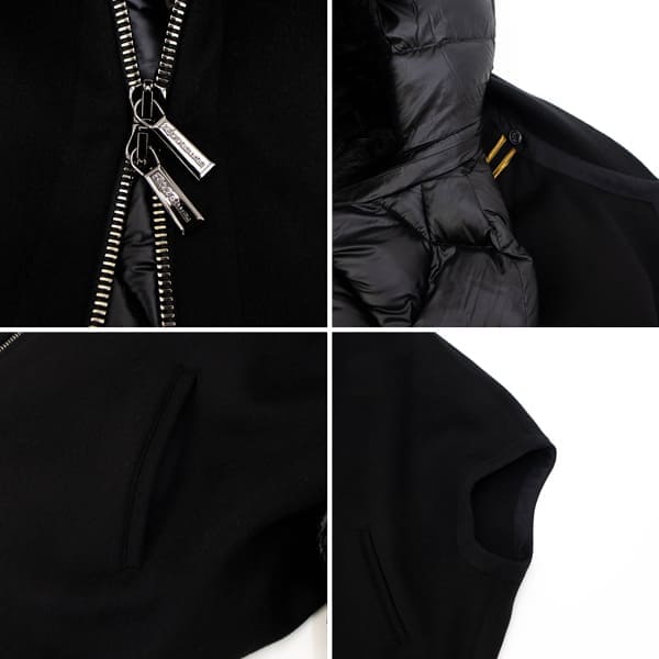 ムーレー ダウン レディース ウールカシミヤ 3WAY ケープ ダウンジャケット MOORER PEGASO CWR MRE NERO