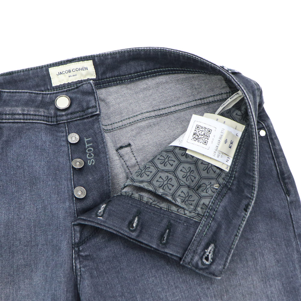 ヤコブコーエン デニム メンズ ストレッチ テーパードフィット デニム スコット JACOB COHEN SCOTT JCB JUM_QE015 053S3618S1 800D 秋冬新作