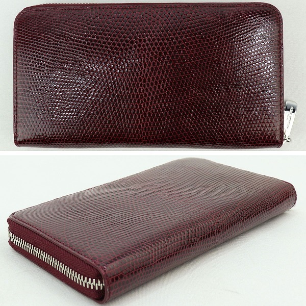 ペッレモルビダ 財布 リザード レザー ラウンドジップ長財布