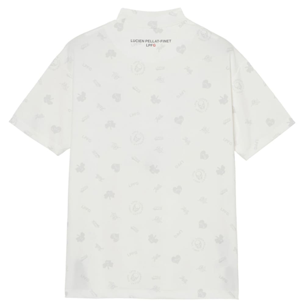 【セール】ルシアンぺラフィネ エルピーエフジー ゴルフ メンズ オールオーバー 半袖モックネックシャツ LUCIEN PELLAT-FINET LPFG 209-94413 LPG 【返品交換不可】