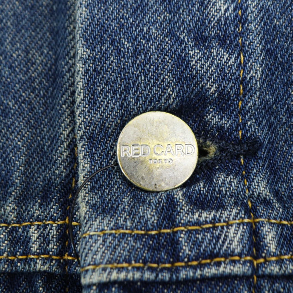 レッドカード トーキョー ブルゾン メンズ サードモデル デニムジャケット Gジャン トラッカージャケット RED CARD TOKYO Trucker Jacket RED kita-Coal Dark 秋冬新作