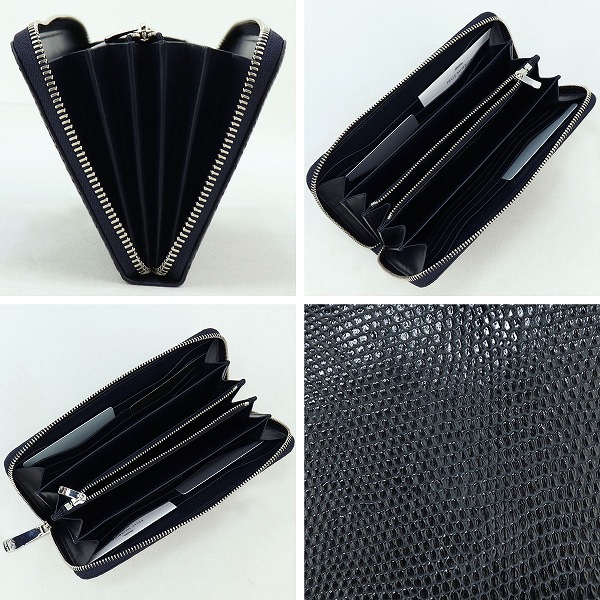 ペッレモルビダ 財布 リザード レザー ラウンドジップ長財布 PELLE  