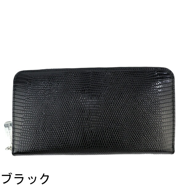 ペッレモルビダ 財布 リザード レザー ラウンドジップ長財布