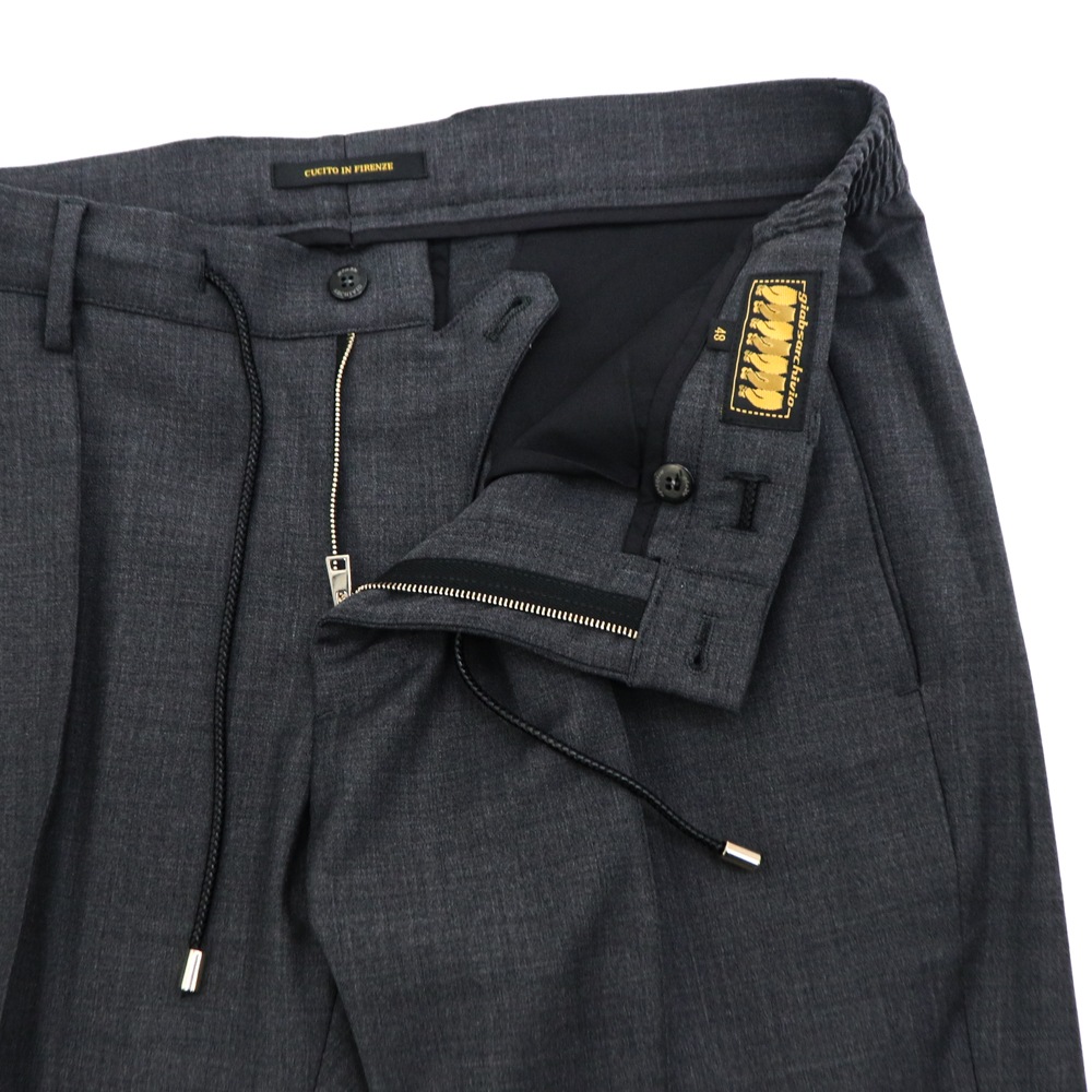 ジャブスアルキヴィオ パンツ メンズ トップウールトロピカル クリースステッチ テーパードパンツ マサッチョ ゴールド giabsarchivio MASACCIO GOLD GBS A6426 秋冬新作