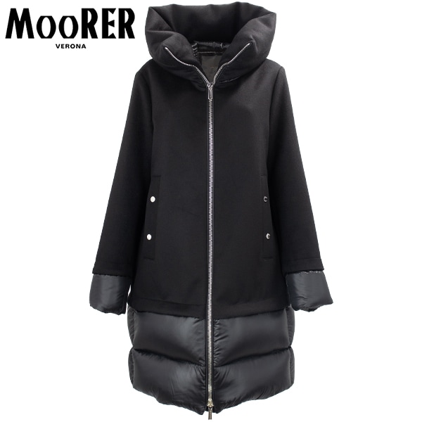 ムーレー ダウン レディース ウールカシミヤ 切り替えダウン