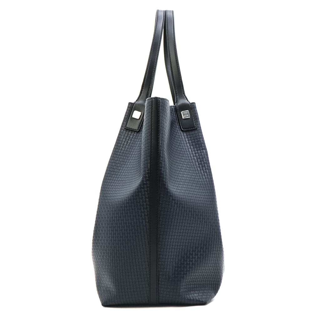 セラピアン バッグ PVC型押し トートバッグ バーティカルシークレット SERAPIAN Vertical Secret SRP Step Sust Ocean Blue/Black 秋冬新作