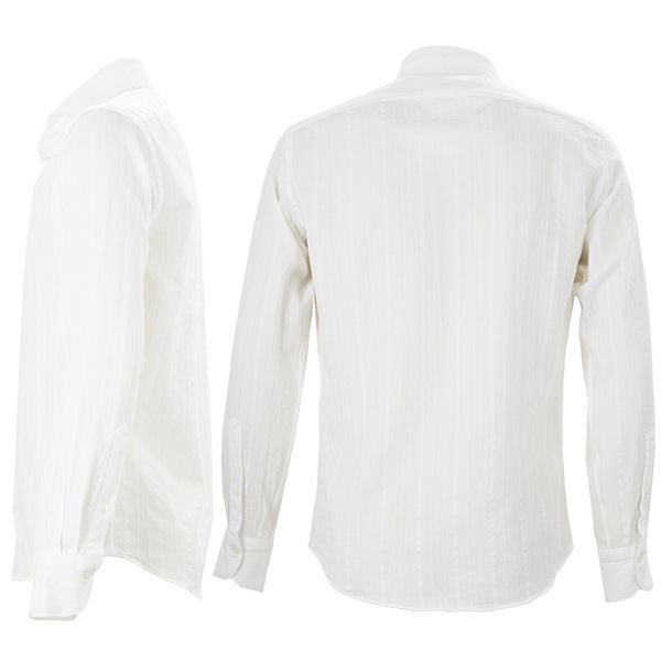 ジャンネット シャツ メンズ カッタウェイ ヴィンチフィット コットン 織りストライプ GIANNETTO VINCI FIT 278600V84 GNT 0001