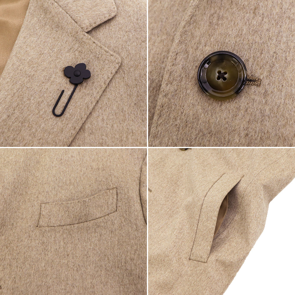 ラルディーニ コート メンズ ロロピアーナ ウール レインシステム 段