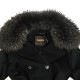 ムーレー コート レディース カシミヤ混ウール ベルテッドロングコート MOORER MALAIKA-FUR-LE MRE 81135 NERO 秋冬新作