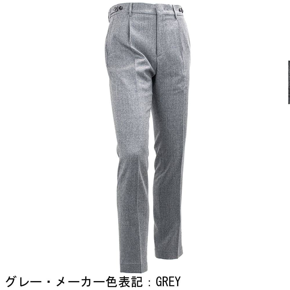 ベルウィッチ パンツ メンズ レダ社製 ウォッシャブルウール 1タック