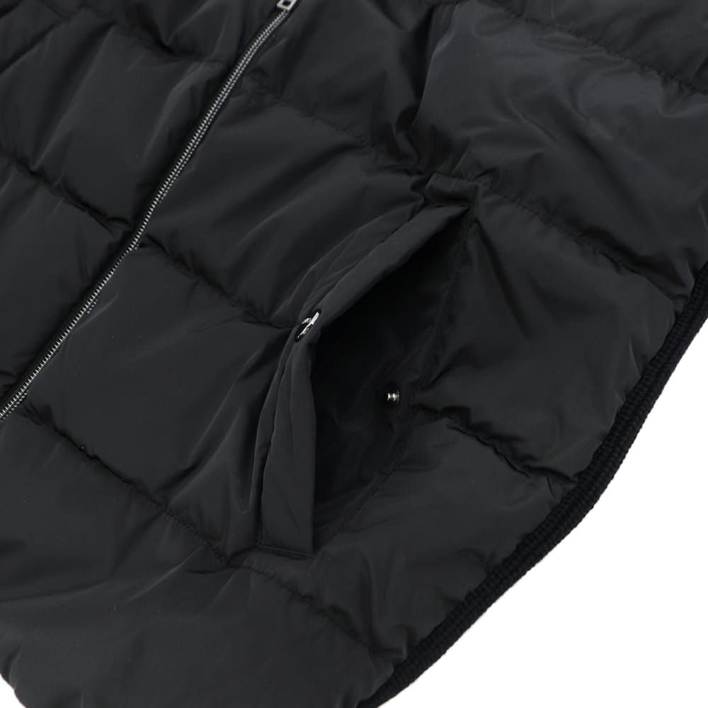 ヘルノ ダウン メンズ ウールニット ポリエステル 切り替え スタンドカラー ダウンブルゾン HERNO MP000126U HER 70061 9300 秋冬新作