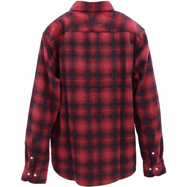 【セール 半額以下】スウィープ ロサンゼルス シャツ メンズ フランネル オンブレチェック ボタンダウンシャツ Sweep!! LosAngeles SL130018 SWP RED（レッド） 【返品交換不可】