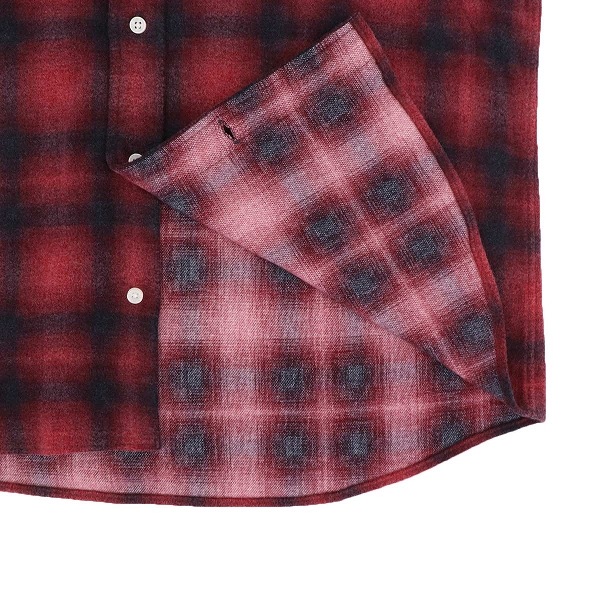 【セール 半額以下】スウィープ ロサンゼルス シャツ メンズ フランネル オンブレチェック ボタンダウンシャツ Sweep!! LosAngeles SL130018 SWP RED（レッド） 【返品交換不可】