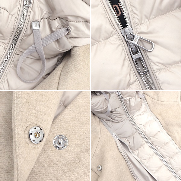 【セール 半額以下】デュノ ダウン レディス ウール フーデッドダウン ステンカラーコート DUNO TRESSA DUN 3259-TRES07 128【返品交換不可】