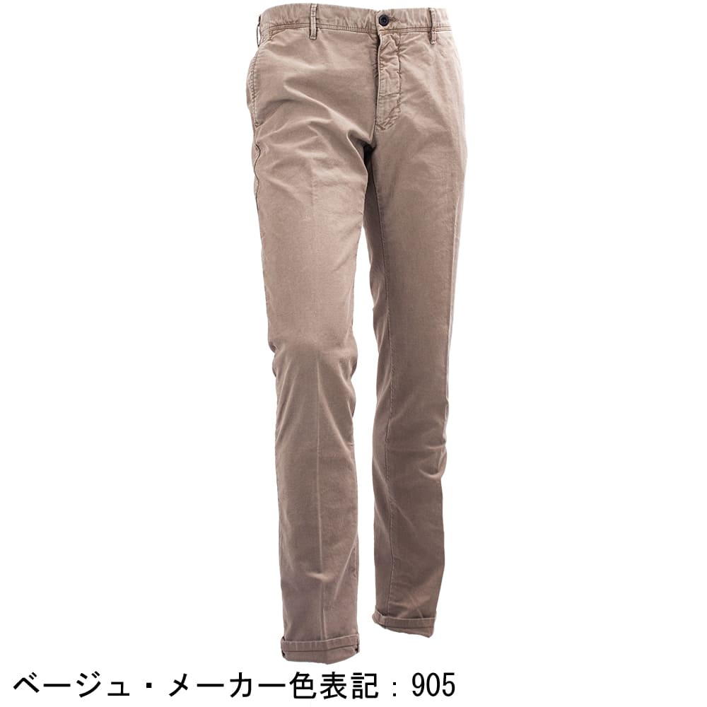 インコテックス パンツ メンズ ストレッチ コットン スリム