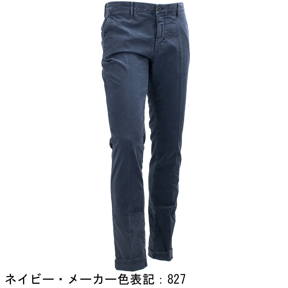 【極美品】インコテックス INCOTEX ブルー チノパン 48 ダブル インコテックス パンツ メンズ ストレッチ コットン スリム