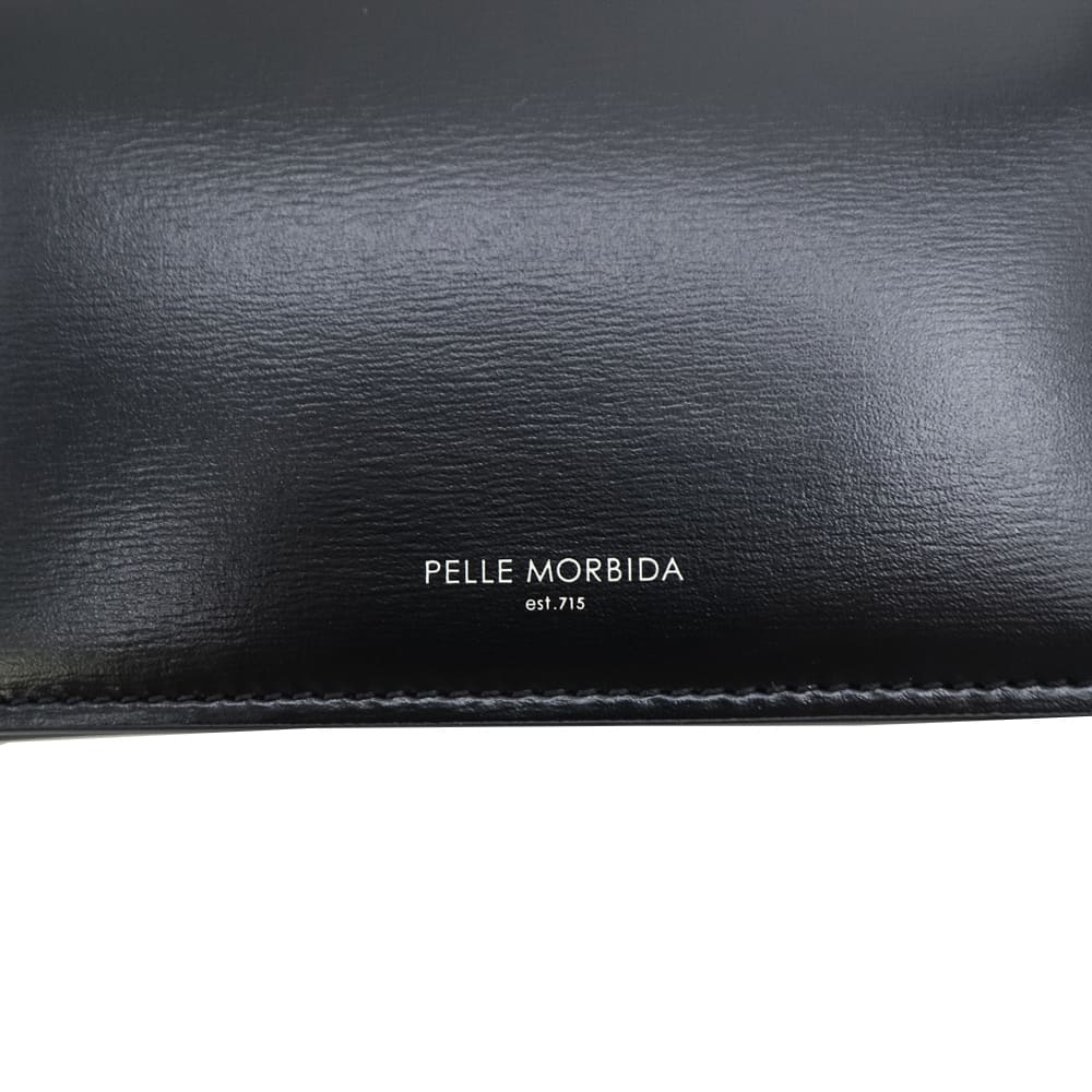 ペッレモルビダ カードケース Victoria社 カーフレザー 2つ折りカードケース バルカ PELLE MORBIDA BARCA PMO-BA705 PMO BLACK 秋冬新作