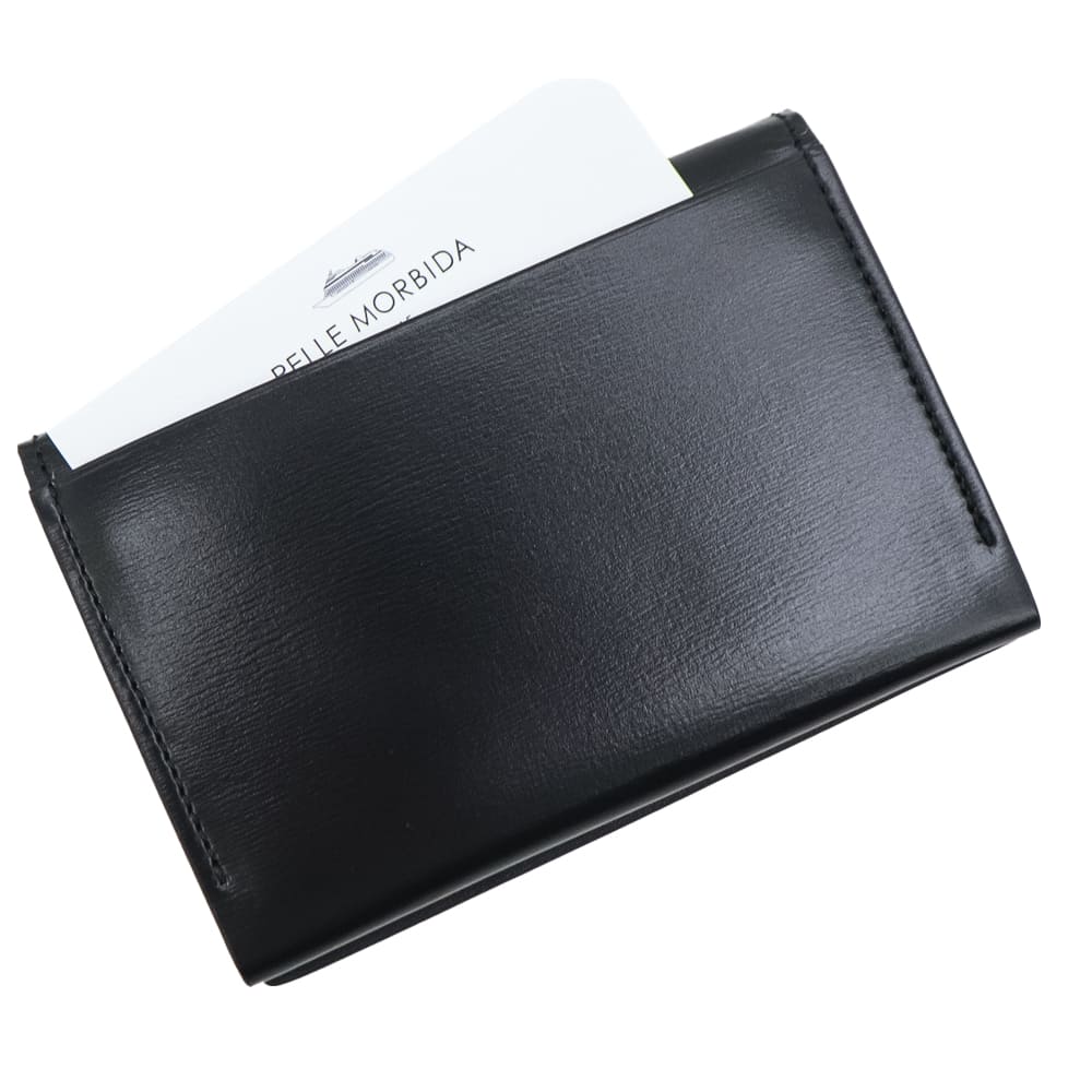 ペッレモルビダ カードケース Victoria社 カーフレザー 2つ折りカードケース バルカ PELLE MORBIDA BARCA PMO-BA705 PMO BLACK 秋冬新作