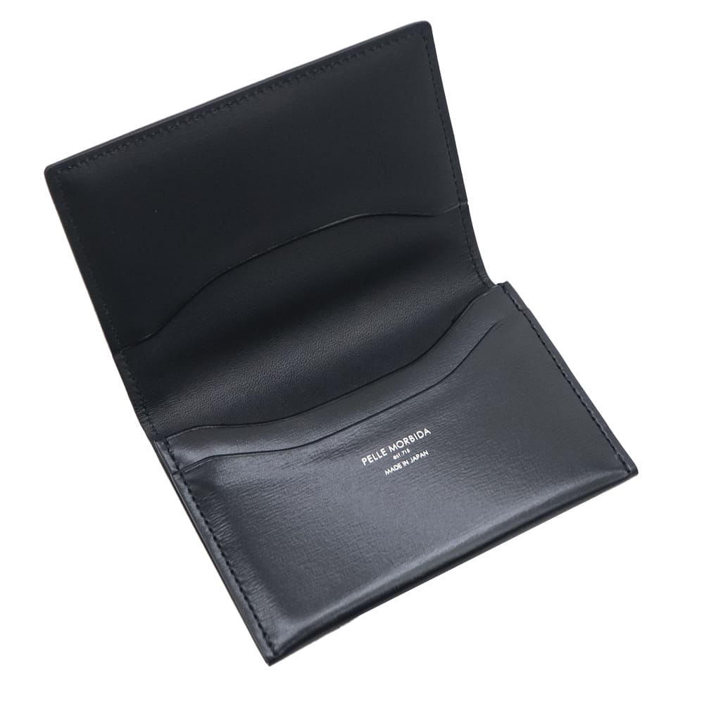 ペッレモルビダ カードケース Victoria社 カーフレザー 2つ折りカードケース バルカ PELLE MORBIDA BARCA PMO-BA705 PMO BLACK 秋冬新作