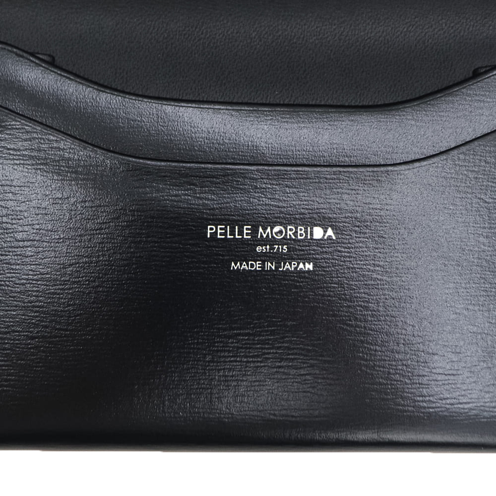 ペッレモルビダ カードケース Victoria社 カーフレザー 2つ折りカードケース バルカ PELLE MORBIDA BARCA PMO-BA705 PMO BLACK 秋冬新作