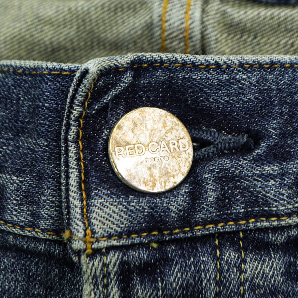 レッドカード トーキョー デニム メンズ ストレッチ スリムテーパード リズム RED CARD TOKYO Rhythm RED Vintage Tanned Mid 春夏新作