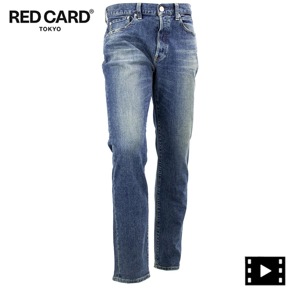 レッドカード トーキョー デニム メンズ ストレッチ スリムテーパード リズム RED CARD TOKYO Rhythm RED Vintage Tanned Mid 春夏新作