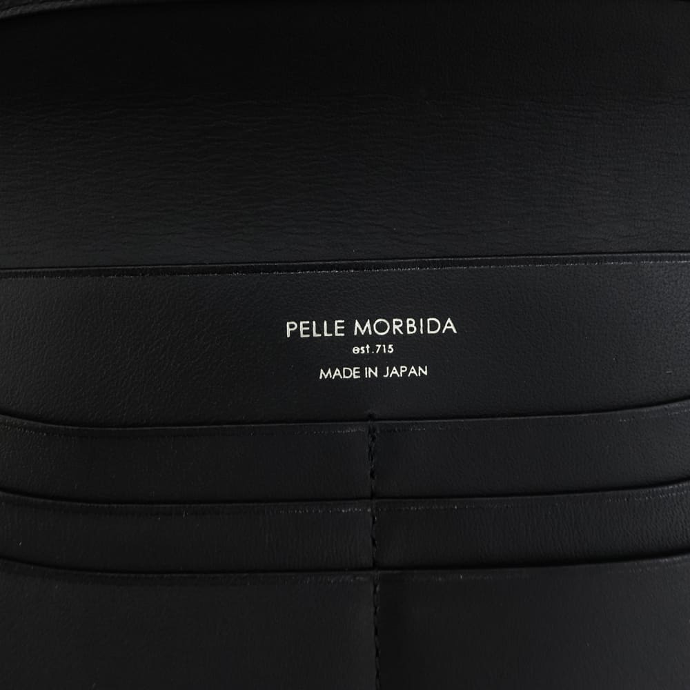 ペッレモルビダ 財布 Victoria社 カーフレザー 2つ折りスリム長財布 バルカ PELLE MORBIDA BARCA PMO-BA708 PMO BLACK 秋冬新作