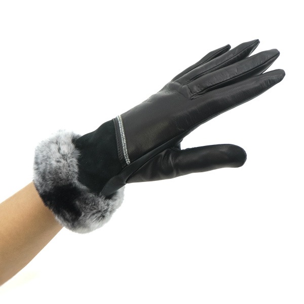 コレアーレグローブス 手袋 レディース タッチパネル対応手袋 ラインストーングローブ Correale gloves CRL-0171 CRG