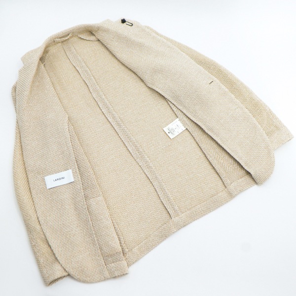 【セール 半額以下】ラルディーニ ジャケット メンズ コットン リネン混 シングルジャケット LARDINI JZIZUMO79 LRD 4116-AIZUMO0500 LRD 100E【返品交換不可】