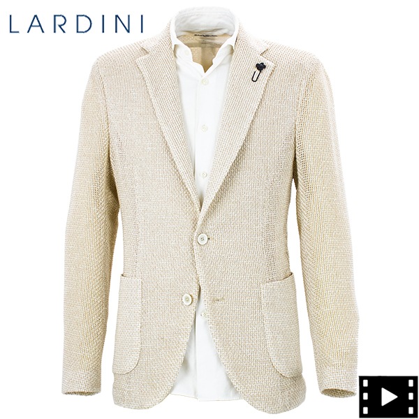 【セール 半額以下】ラルディーニ ジャケット メンズ コットン リネン混 シングルジャケット LARDINI JZIZUMO79 LRD 4116-AIZUMO0500 LRD 100E【返品交換不可】