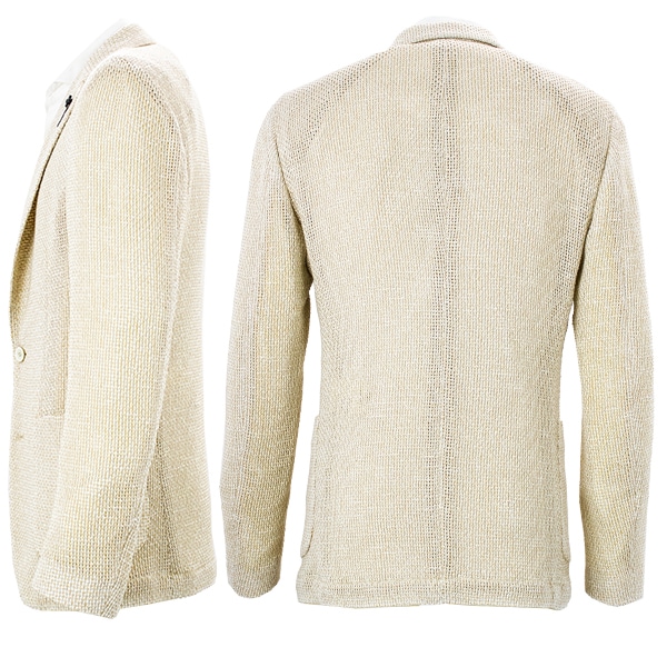 【セール 半額以下】ラルディーニ ジャケット メンズ コットン リネン混 シングルジャケット LARDINI JZIZUMO79 LRD 4116-AIZUMO0500 LRD 100E【返品交換不可】