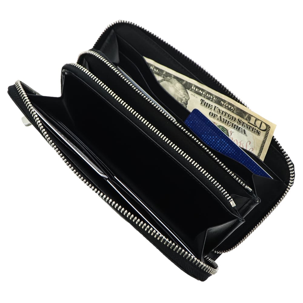 ペッレモルビダ 財布 Victoria社 カーフレザー ラウンドジップ長財布 バルカ PELLE MORBIDA BARCA PMO-BA711 PMO BLACK 秋冬新作