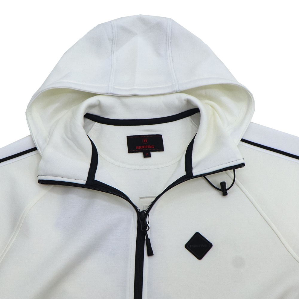 完売品　BRIEFING GOLFパーカー ホワイト L ゴルフウェア ブリーフィング ゴルフ ウェア メンズ ウォームラインパーカー