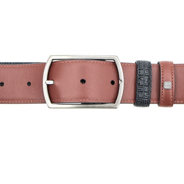 セラピアン ベルト PVC型押し カーフレザー リバーシブルベルト サイズ調節可能 SERAPIAN STEPAN72 REVERSIBLE BELT STEPAN SRP SRSTSMBE722735OBI5 BLACK/CUOIO 