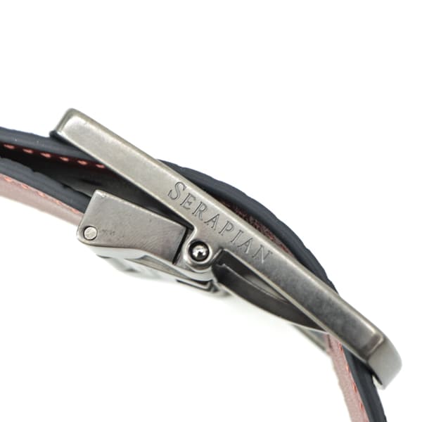 セラピアン ベルト PVC型押し カーフレザー リバーシブルベルト サイズ調節可能 SERAPIAN STEPAN72 REVERSIBLE BELT STEPAN SRP SRSTSMBE722735OBI5 BLACK/CUOIO 
