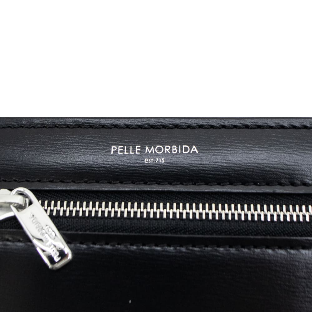ペッレモルビダ 財布 Victoria社 カーフレザー コンパクト財布 バルカ PELLE MORBIDA BARCA PMO-BA729 PMO BLACK 秋冬新作