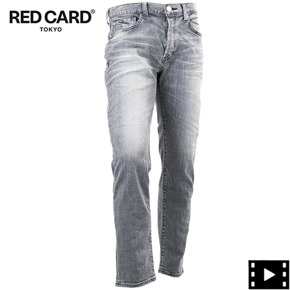 レッドカード トーキョー デニム メンズ ストレッチ スリムテーパード リズム RED CARD TOKYO Rhythm RED Kita Vintage Lt.Grey 春夏新作
