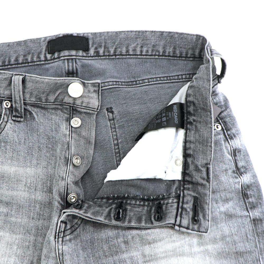 レッドカード トーキョー デニム メンズ ストレッチ スリムテーパード リズム RED CARD TOKYO Rhythm RED Kita Vintage Lt.Grey 春夏新作