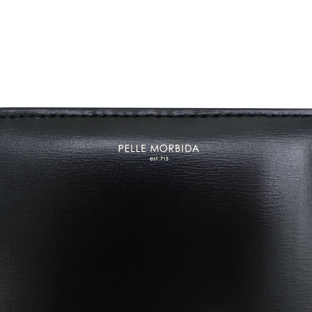 ペッレモルビダ 財布 Victoria社 カーフレザー 2つ折り財布 バルカ PELLE MORBIDA BARCA PMO-BA735 PMO BLACK 秋冬新作
