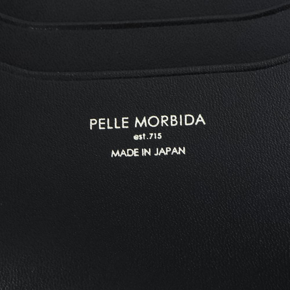 ペッレモルビダ 財布 Victoria社 カーフレザー 2つ折り財布 バルカ PELLE MORBIDA BARCA PMO-BA735 PMO BLACK 秋冬新作