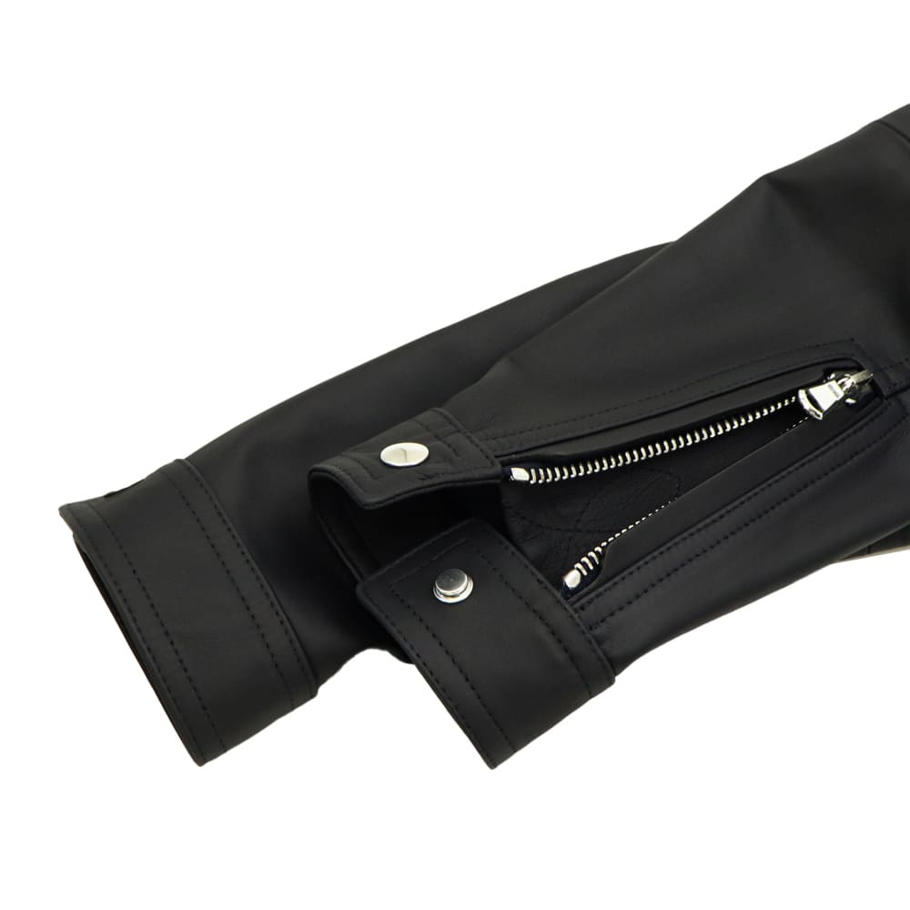 エンメティ ライダース メンズ スペシャルレザー ラムスキン シングルライダースジャケット マッシモ EMMETI MASSIMO EMT SP LEATHER BLU/GREY 秋冬新作