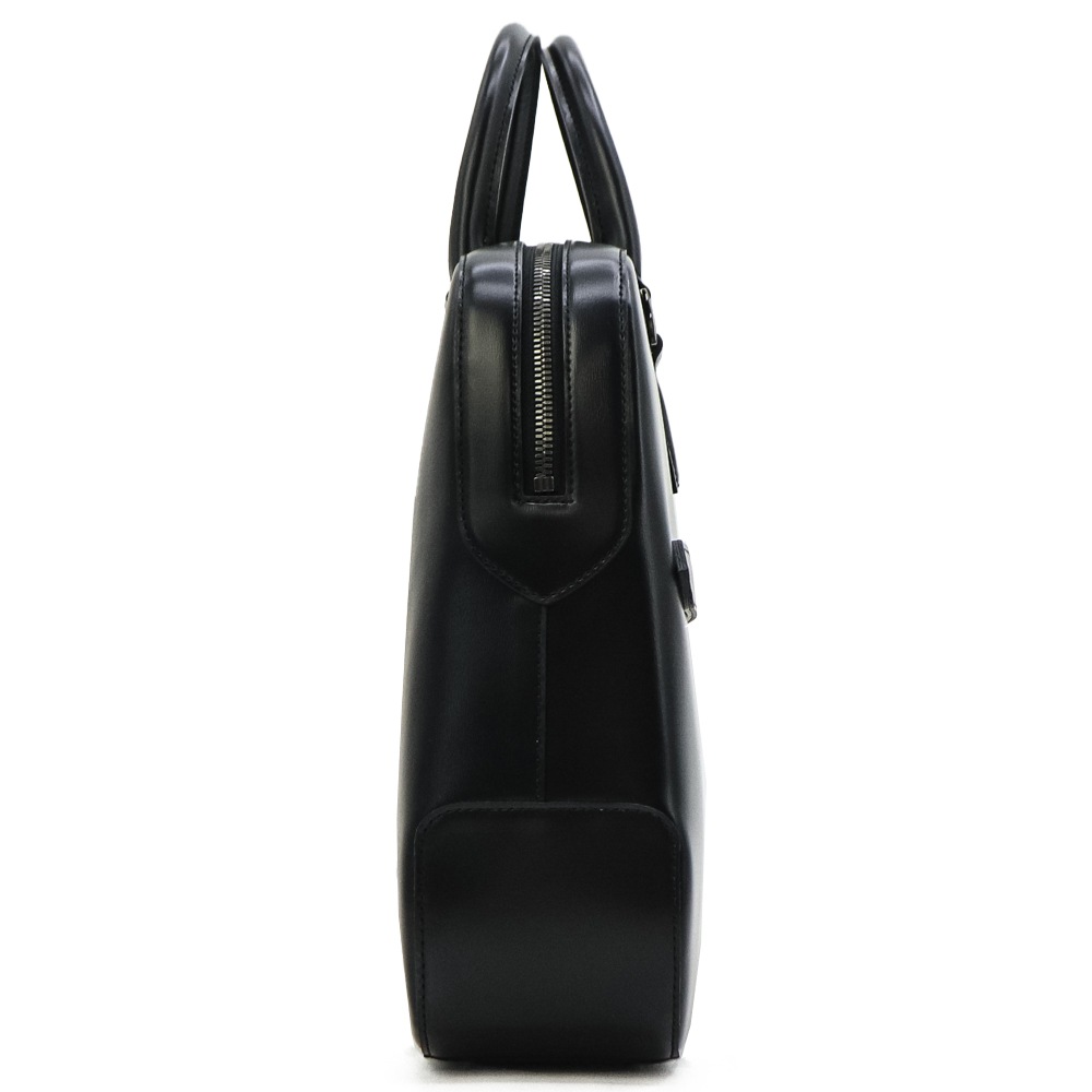 ペッレモルビダ ブリーフケース 牛革 ガラスレザー 1ルームブリーフバッグ キャピターノ PELLE MORBIDA Capitano PMO-CA401 PMO BLACK 秋冬新作